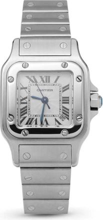 Cartier Pre-owned Cartier Santos De Cartier Galbee Automatic White Dial Ladies Watch 2423