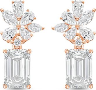 Diana M. Jewels 14KT ROSE GOLD LAB GROWN DIAMOND FASHION EARRINGS WEIGHING 15.00 CTS TW