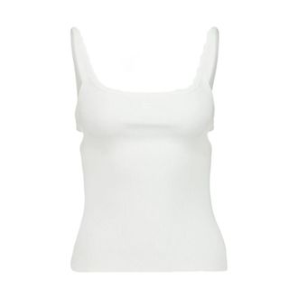 Courr&egrave;ges Sleeveless Tops, female, White, Size: M Courreges PRE Top White