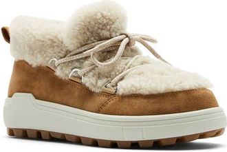 La Canadienne Laupen Genuine Shearling Lined Boot in Toffee Suede at Nordstrom, Size 10