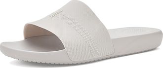 FitFlop Iqushion Pool Slides Mens Wedge Shoes Pale Grey : 12.5 M (D), Rubber