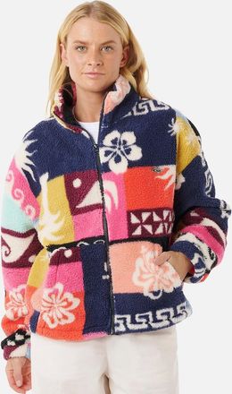 Rip Curl Womens Rip Curl Womens Keepsakes Print Storm Polar Half Zip Fleece - Multico - Size: 18/16