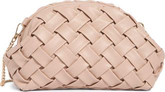 Urban Expression Woven Faux Leather Clutch in Natural at Nordstrom Rack