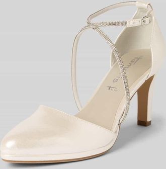 Tamaris Tamaris Pumps mit Strasssteinbesatz in Offwhite, Gr&ouml;&szlig;e 40