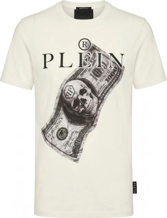 Philipp Plein Jersey T-Shirt Dollar - Heren - T-shirts - Wit - 2XL - Tops