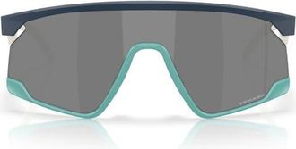 Oakley BXTR 39mm Prizm Wrap Shield Sunglasses in Matte Abyss/prizm Black at Nordstrom