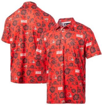 Reyn Spooner Mens Reyn Spooner Orange Cleveland Browns Pua Performance Polo at Nordstrom, Size Small