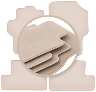 OEM Alfombrillas Premium Beige Para: Peugeot 1007 Monovolumen 2004-2009