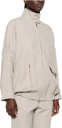 Fabiana Filippi Mujer, Chaquetas, Beige, Talla: S