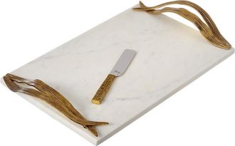 Michael Aram Palm Cheese Board With Knife