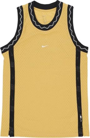 Nike Mesh Tanktop met Ronde Hals - Heren - Fitness - Geel - M - Polyester - Fitness
