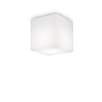 Netlighting Luna 1 Light Square Surface Mounted Downlight White IP44