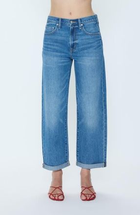 Pistola Denim Donny Cuffed High Waist Wide Leg Jeans in Heartfelt at Nordstrom, Size 31