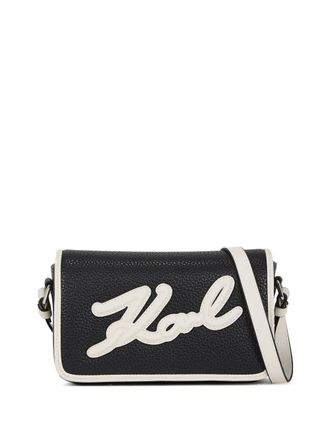 Karl Lagerfeld K/Signature crossbody bag - women - Polyurethane - One Size - Black