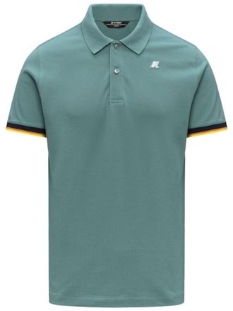 K-Way Green Shirt Collar Polos