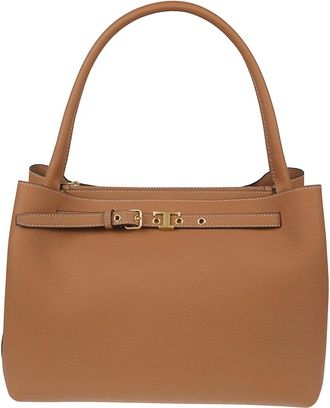 Tod's T Timeless Handtas - Dames - Handtassen - Bruin - ONE Size - Leer - Tassen