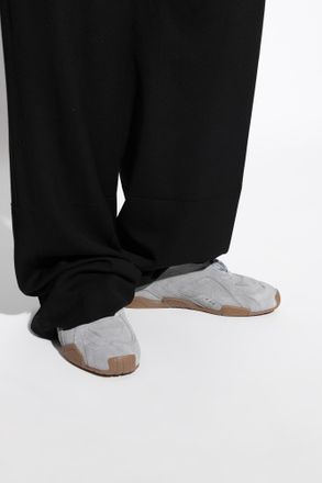 Versace Suede Sneakers Galaxia, Mens, Grey