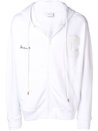 Marcelo Burlon x Muhammad Ali hoodie met rits aan de voorzijde - Wit