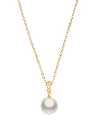 Autore Collana con pendente in oro giallo 18kt, perle e diamanti