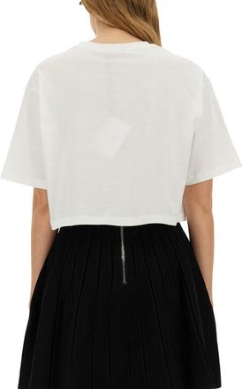 Balmain T-Shirt With Logo-Donna
