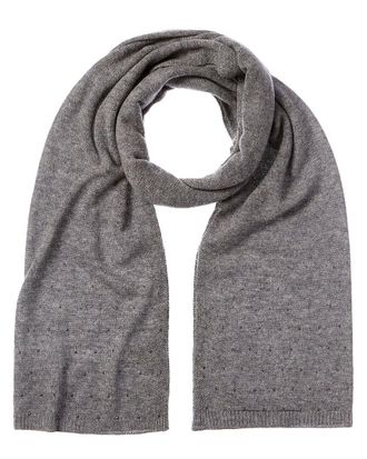 Fort&eacute; Cashmere Crystal Studded Cashmere Scarf