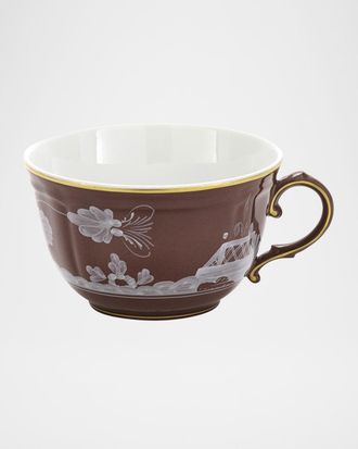 Ginori 1735 Oriente Italiano Castagna Teacup, 7.43 oz