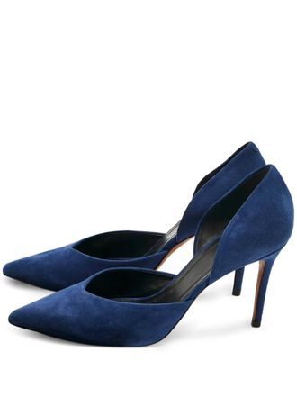 Celine Dorsay suede pumps - Blue