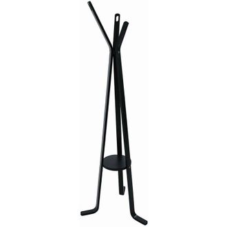 Vacchetti Vacchetti - Perchero De Pie De Madera Negra Con 3 Brazos 50x170cm