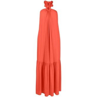 Erika Cavallini Semi Couture Maxi Jurk - Dames - Maxi kleedjes - Rood - XS - Kleedjes
