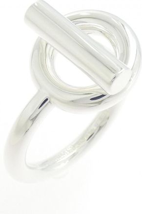 Herm&egrave;s Silver 925 Band Ring (Pre-Owned)