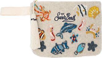 MC2 Saint Barth Clutches, female, Beige, Size: ONE SIZE Rectangular Clutch