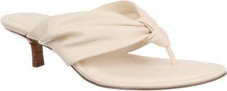 Nordstrom Selene Kitten Heel Flip Flop in Beige Pearled at Nordstrom, Size 8.5