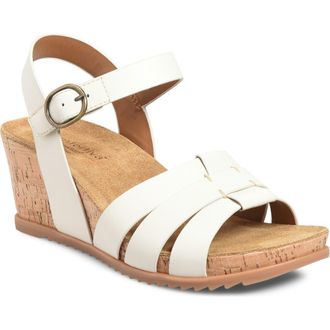 COMFORTIVA Taralyn Wedge Sandal in Off White at Nordstrom, Size 7.5