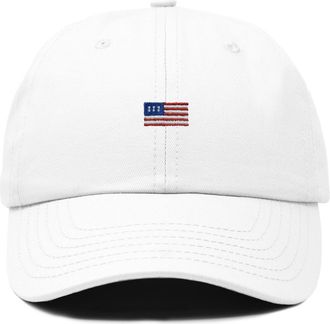 Dalix USA Flag Dad Cap in White at Nordstrom