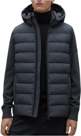Ecoalf Denalialf Gebreid Man Asfalt - Heren - Winterjassen - Grijs - XS - Nylon - Jassen