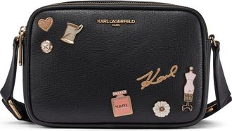 Karl Lagerfeld Maybelle East/WestCrossbody in Black/gold at Nordstrom