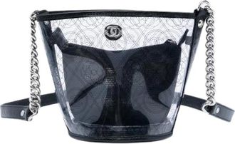 Chanel Pre-owned PVC Bucket Bag - Dames - Vintage Tas - Zwart - ONE Size - Vintage