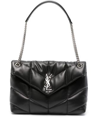 Saint Laurent Loulou leren schoudertas - Zwart