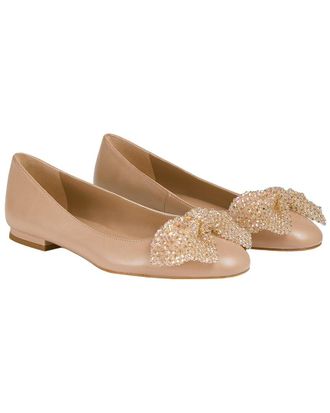 L.k. Bennett Lk Bennett Christa Nappa Leather Flats