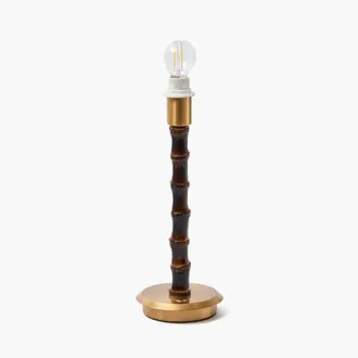 Mrs. Alice Burnt Wooden Rechargeable Lamp in Brown at Nordstrom