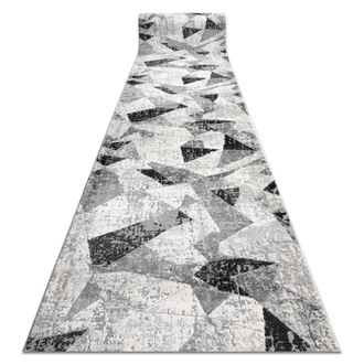 RugsX Rugsx - Alfombra De Pasillo Tuls 51211 Moderna, Geom&eacute;trico Antracita 100 Cm Grey 100x1300 Cm