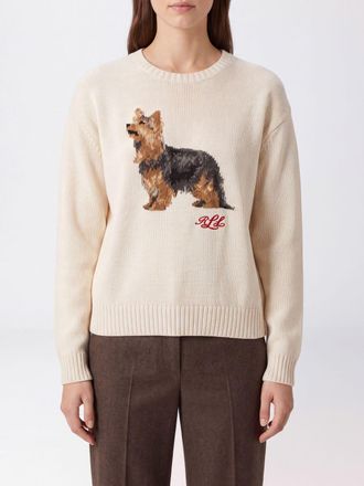 Lauren Ralph Lauren Felpa in cotone con stampa fauna e scollo a girocollo