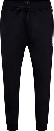 HUGO BOSS Joggingbroek voor heren met streep aan de zijkant, normale pasvorm (Zwart)