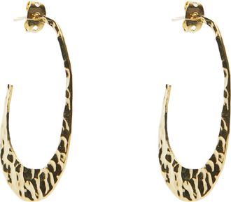 Argento Vivo Hammered Hoop Earrings in Gold at Nordstrom
