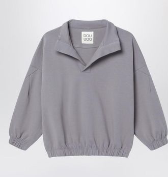 Douuod Grey V-neck sweatshirt