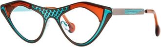 Theo LIZ 471 C Optisch Montuur - unisex - Brillen - Veelkleurig - 49 MM - Accessoires