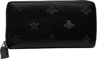 Gucci Black Leather Long Wallet (Bi-Fold) (Pre-Owned)