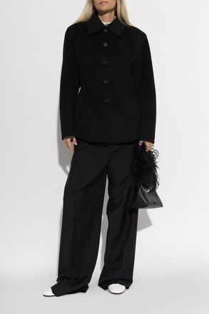 R&oacute;he Wool Jacket, Womens, Black