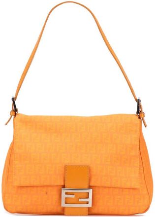 Fendi Pre-owned Fendi Zucchino Canvas Mamma Forever Ladies 2444 8BR001 KU7 048