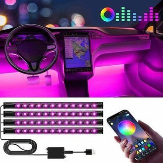 OEM Interior Del Coche, Accesorios Led Para Coche, Regalo Para Hombre, Madre, Regalo Para El D&iacute;a De La Abuela, Accesorios Para Coche, Control Por Aplicaci